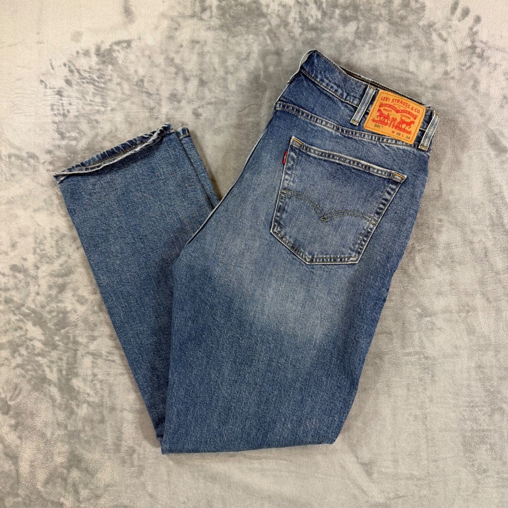 Levi's 541 Athletic Taper Jeans‎ Mens 38x34 Blue Stretch Denim Pants